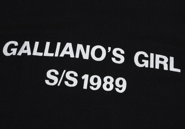 John Galliano 89SS Logo Print T-Shirt Black Size L