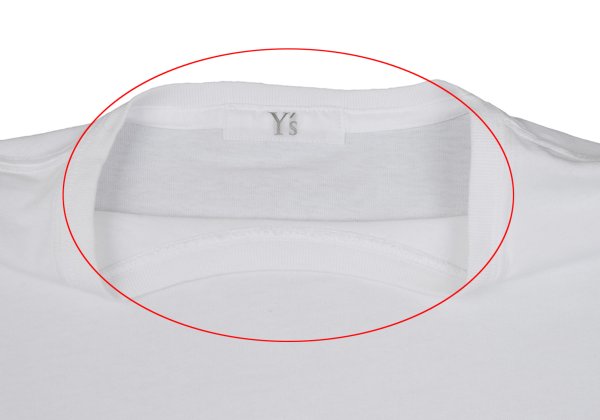 Y's Cotton Flower Logo Print T-Shirt White Size 4