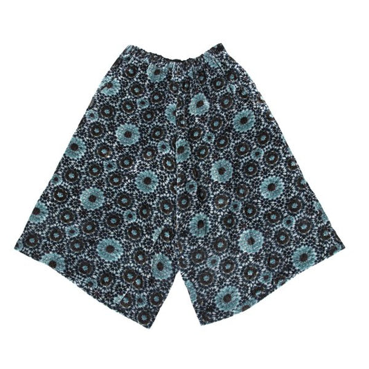 Y's Kaleidoscope Velour Harem Pants Light Blue Size 2