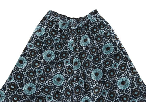 Y's Kaleidoscope Velour Harem Pants Light Blue Size 2