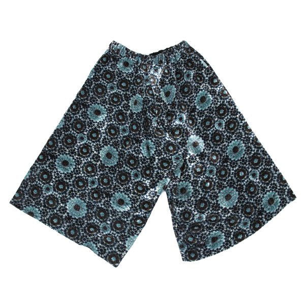 Y's Kaleidoscope Velour Harem Pants Light Blue Size 2