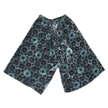 Y's Kaleidoscope Velour Harem Pants Light Blue Size 2