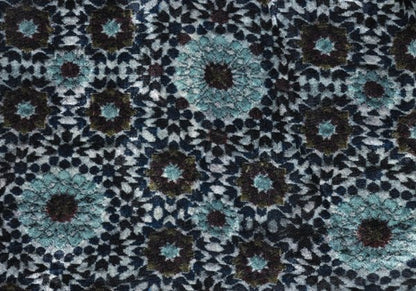 Y's Kaleidoscope Velour Harem Pants Light Blue Size 2