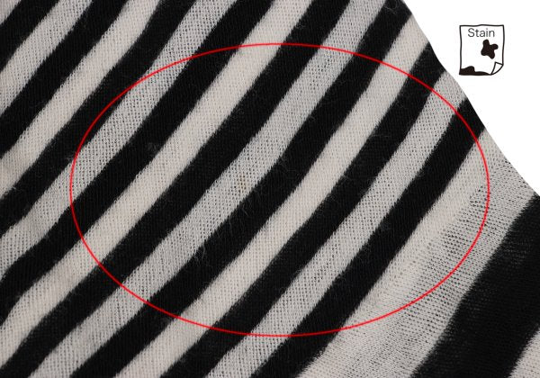 LIMI feu Bias Stripe Panel Tunic Black White Blouse Size M
