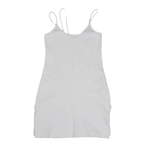 LIMI feu Asymmetrical Strap Rib Cami Top White Blouse Size S