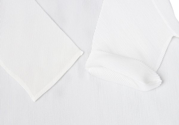 PLEATS PLEASE Mist Pleated High Neck T-Shirt White Size 3