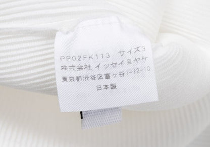 PLEATS PLEASE Mist Pleated High Neck T-Shirt White Size 3