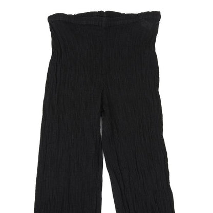 ISSEY MIYAKE me Dyed Crepe Pleated Pants Black Size F