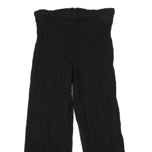 ISSEY MIYAKE me Dyed Crepe Pleated Pants Black Size F