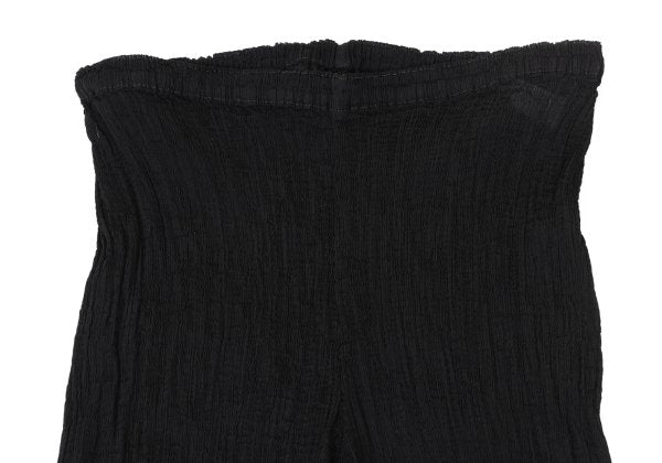 ISSEY MIYAKE me Dyed Crepe Pleated Pants Black Size F