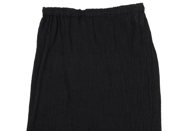 ISSEY MIYAKE me Dyed Crepe Pleated Skirt Black Size F