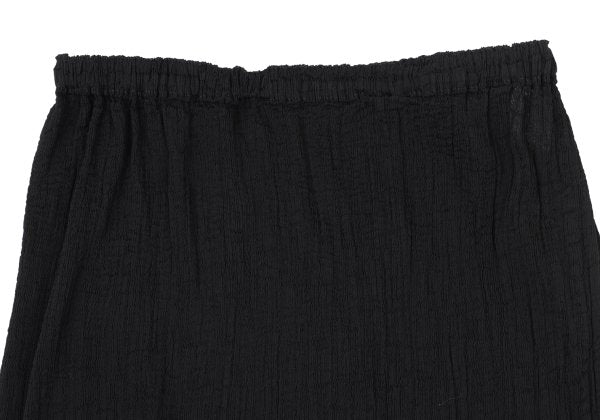 ISSEY MIYAKE me Dyed Crepe Pleated Skirt Black Size F