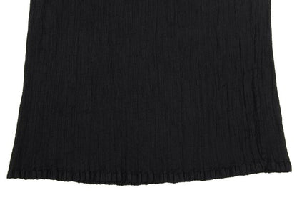 ISSEY MIYAKE me Dyed Crepe Pleated Skirt Black Size F