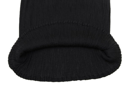 ISSEY MIYAKE me Dyed Crepe Pleated Skirt Black Size F