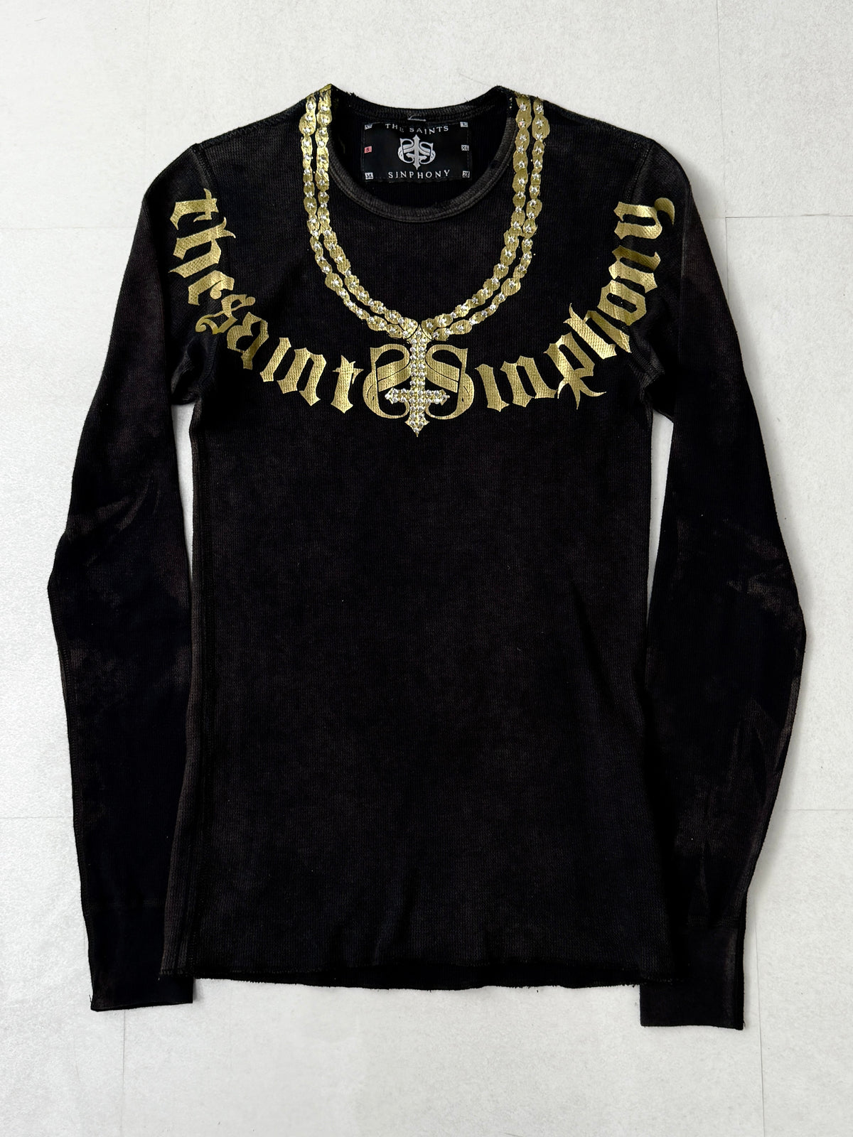 THE SAINTS SINPHONY Fade Design Long Sleeve Size S