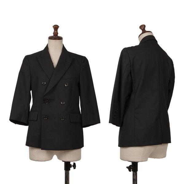 BLACK COMME des GARCONS Wool Peaked Jacket Black Size S