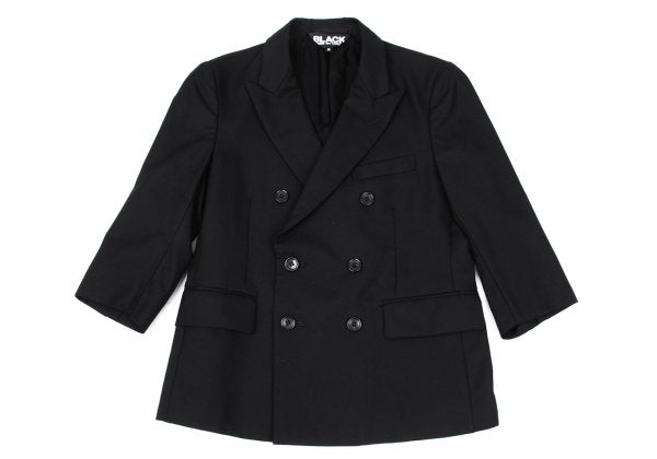 BLACK COMME des GARCONS Wool Peaked Jacket Black Size S