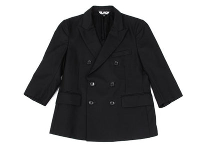 BLACK COMME des GARCONS Wool Peaked Jacket Black Size S