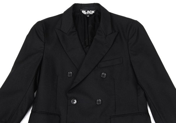 BLACK COMME des GARCONS Wool Peaked Jacket Black Size S