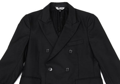 BLACK COMME des GARCONS Wool Peaked Jacket Black Size S