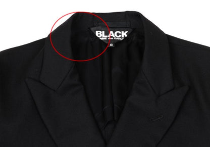 BLACK COMME des GARCONS Wool Peaked Jacket Black Size S