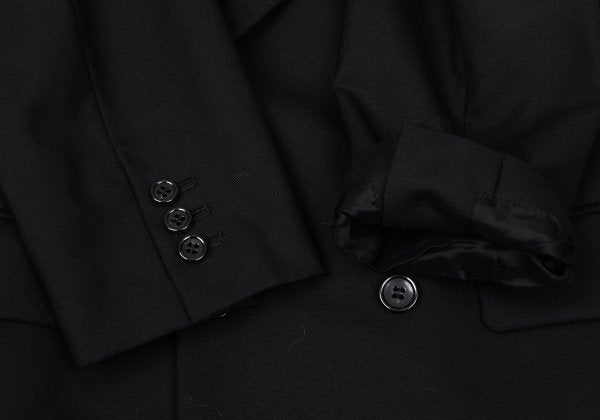 BLACK COMME des GARCONS Wool Peaked Jacket Black Size S