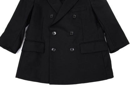 BLACK COMME des GARCONS Wool Peaked Jacket Black Size S