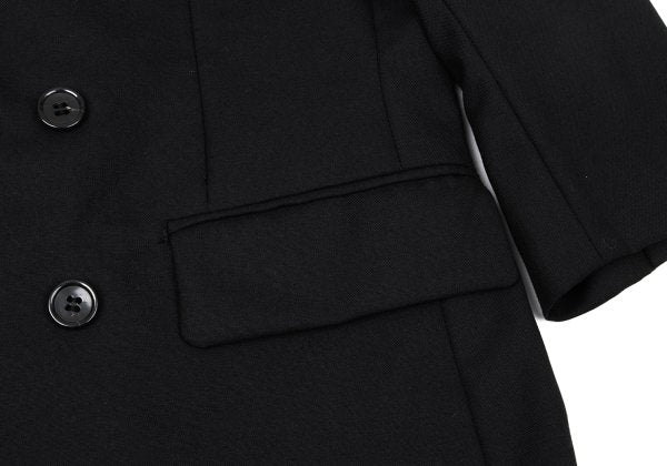 BLACK COMME des GARCONS Wool Peaked Jacket Black Size S