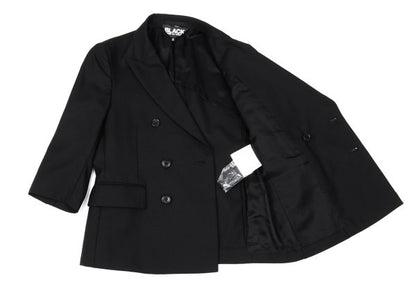 BLACK COMME des GARCONS Wool Peaked Jacket Black Size S