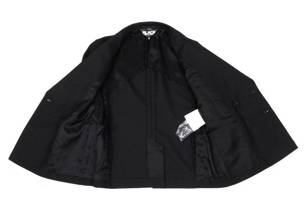 BLACK COMME des GARCONS Wool Peaked Jacket Black Size S