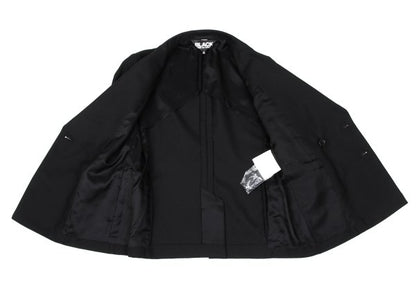 BLACK COMME des GARCONS Wool Peaked Jacket Black Size S