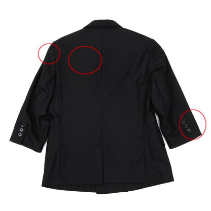 BLACK COMME des GARCONS Wool Peaked Jacket Black Size S
