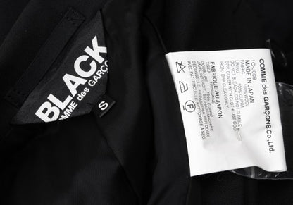 BLACK COMME des GARCONS Wool Peaked Jacket Black Size S