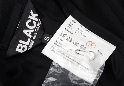 BLACK COMME des GARCONS Wool Peaked Jacket Black Size S