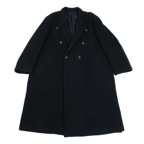 Y's for men Melton Wool Double Breasted Coat Navy Size S