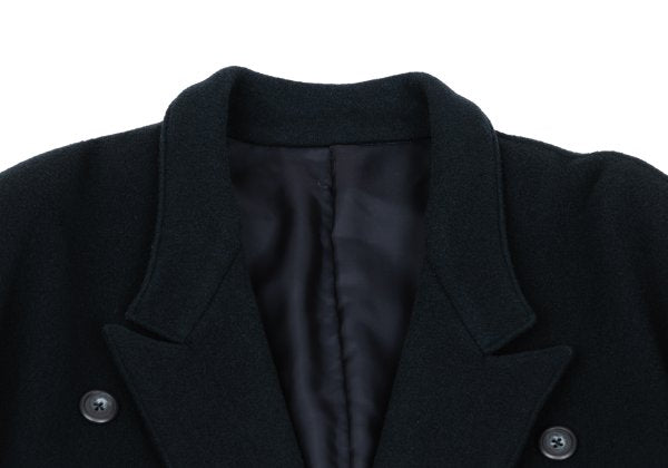 Y's for men Melton Wool Double Breasted Coat Navy Size S