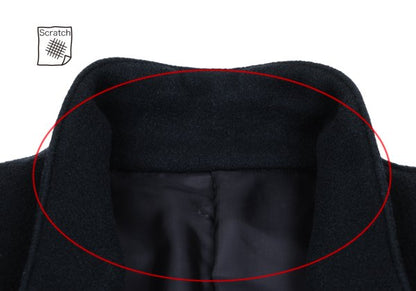 Y's for men Melton Wool Double Breasted Coat Navy Size S