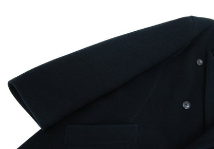 Y's for men Melton Wool Double Breasted Coat Navy Size S