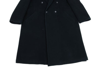 Y's for men Melton Wool Double Breasted Coat Navy Size S