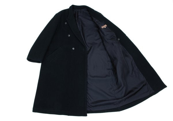 Y's for men Melton Wool Double Breasted Coat Navy Size S