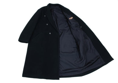 Y's for men Melton Wool Double Breasted Coat Navy Size S