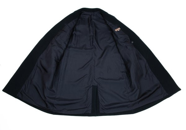 Y's for men Melton Wool Double Breasted Coat Navy Size S