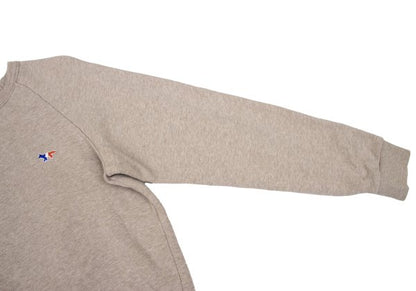 MAISON KITSUNE Tricolor Patch Sweatshirt Beige Size M