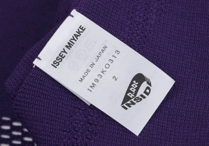 ISSEY MIYAKE A-POC INSIDE Dyed Fringe Cardigan Purple Size 2