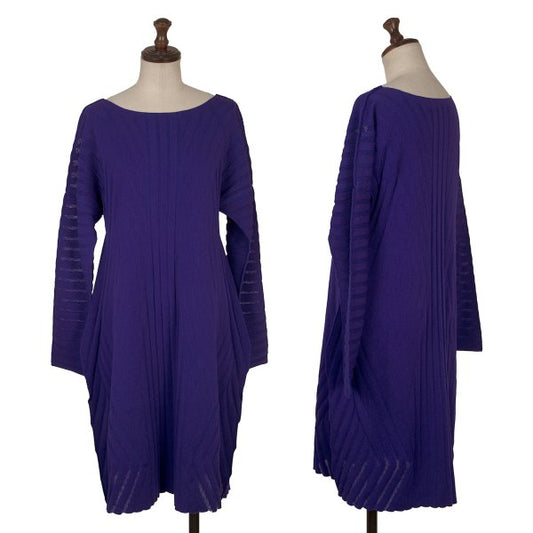 ISSEY MIYAKE A-POC INSIDE Dyed Mesh Tunic Blue Blouse Size 2