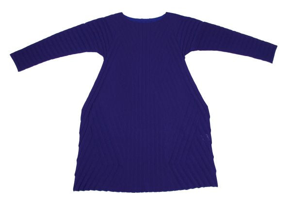 ISSEY MIYAKE A-POC INSIDE Dyed Mesh Tunic Blue Blouse Size 2