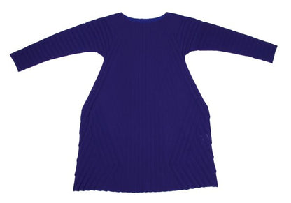 ISSEY MIYAKE A-POC INSIDE Dyed Mesh Tunic Blue Blouse Size 2