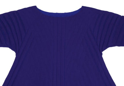 ISSEY MIYAKE A-POC INSIDE Dyed Mesh Tunic Blue Blouse Size 2