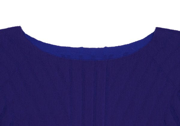 ISSEY MIYAKE A-POC INSIDE Dyed Mesh Tunic Blue Blouse Size 2