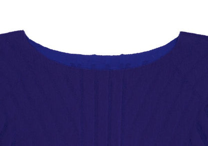 ISSEY MIYAKE A-POC INSIDE Dyed Mesh Tunic Blue Blouse Size 2